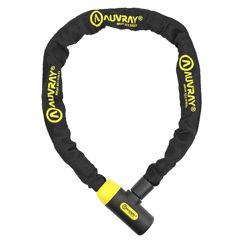 Antivol Vélo Chaîne A Clé Auvray Spécial Loueur C-Bloc Diam 8 mm L 1.00M Avec Serrure Intégrée (Vendu A L'Unite) Niveau Sécurité 6-10