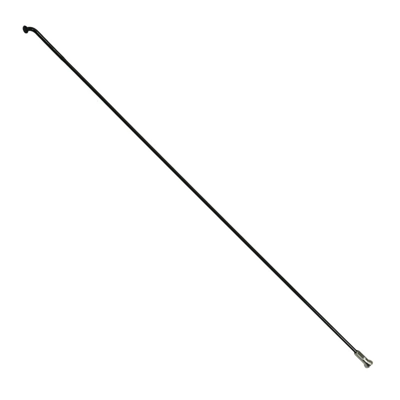 Rayon Renforcé INOX Noir 2,0 mm Avec Tête Coudée En 2,3 mm L 300 mm Sapim Avec Écrou (Vendu A L'Unite)