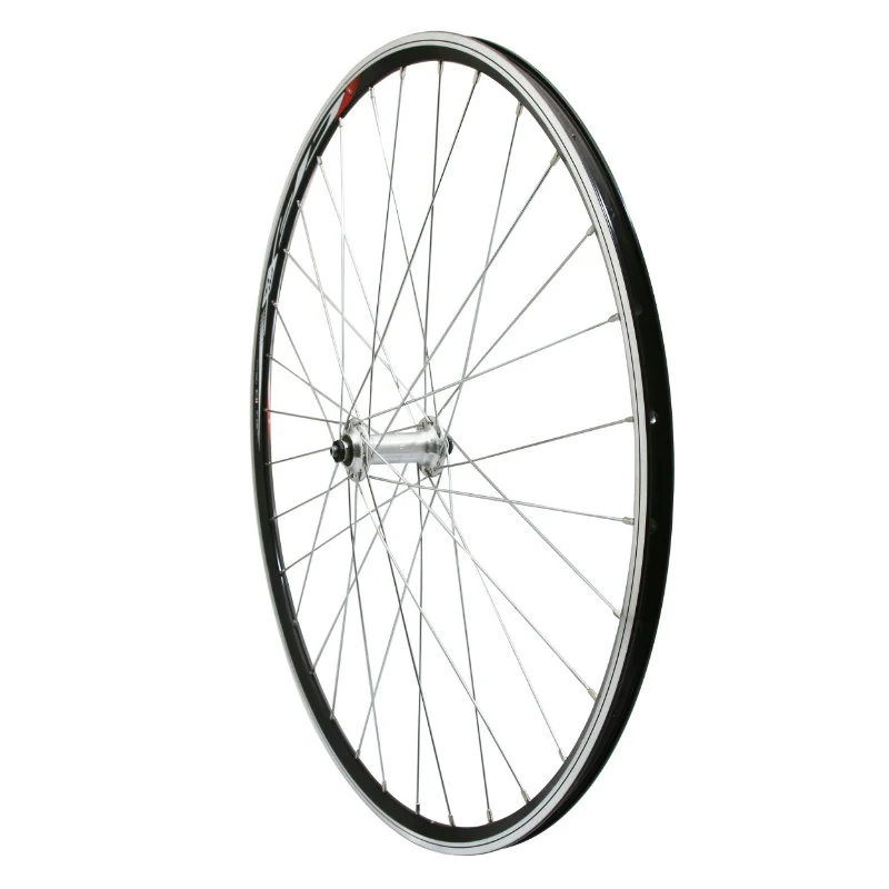 Roue Route Patin Blocage 700 Elan Cfx Noir Avant Moyeu Miche Alu 32 Rayons Galva Jante 13C