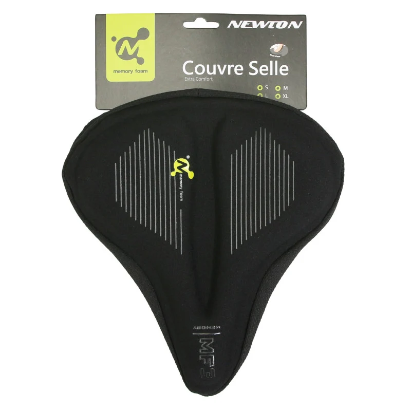 Couvre Selle Vélo Newton Gel Memoire De Forme Noir (245X230 mm)