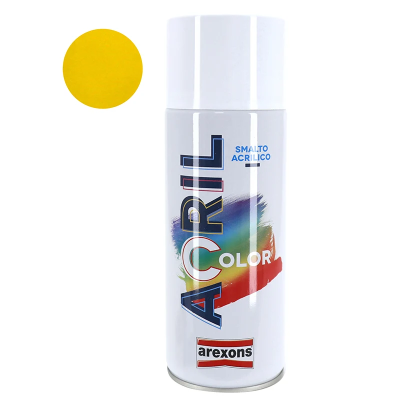 Bombe De Peinture Arexons Acrylique Jaune Trafic Ral 1023 (Suzuki) (Aerosol 400 Ml) (3977)