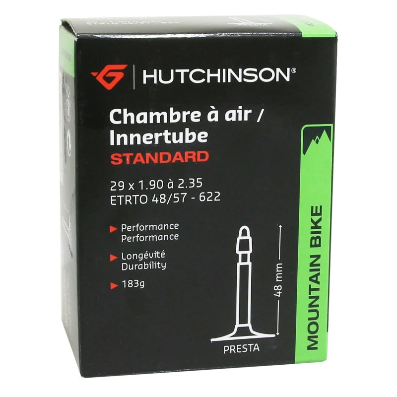 Chambre A Air Vélo 29 X 1.90-2.35 Hutchinson Valve Presta 48 mm 183G