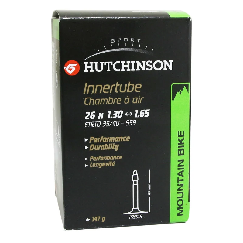 Chambre A Air Vélo 26 X 1.30-1.65 Hutchinson Valve Presta 48 mm 150G