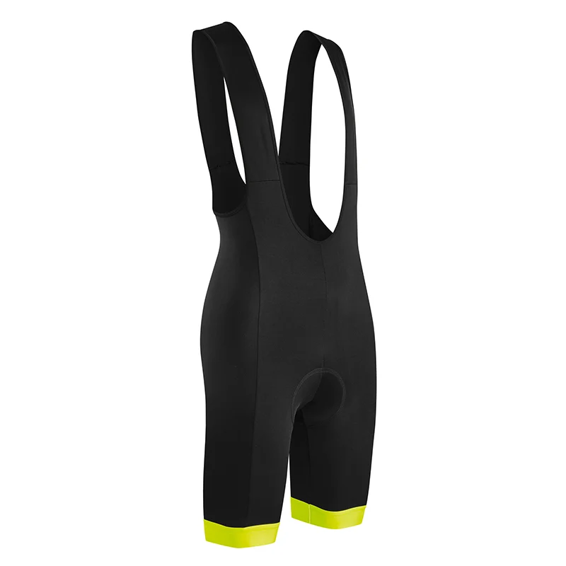 Cuissard Court Gist Bretelles Flow Fond Coolmax Noir Bords Jaune Fluo XXL