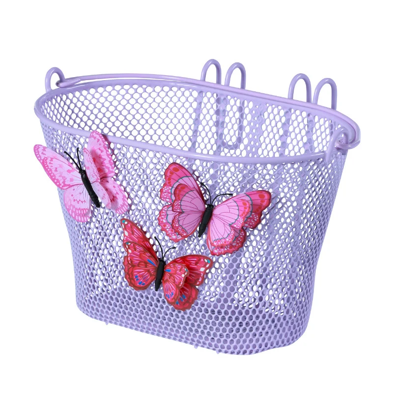 Panier Avant Enfant Basil Jasmin Violet Acier Pour 12 A 20 Pouces Fixation Crochets (26X16X15 cm)