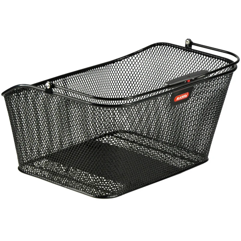 Panier Arrière Acier Nid Abeille City Klickfix Korbklip Noir Avec Fixation Clip Adaptable Sur Tout Porte Bagage 24L(39 X 30 X 21 cm)
