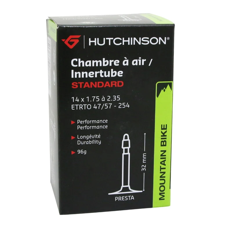 Chambre A Air Vélo 14 X 1.75 Hutchinson Valve Presta 32 mm 80G