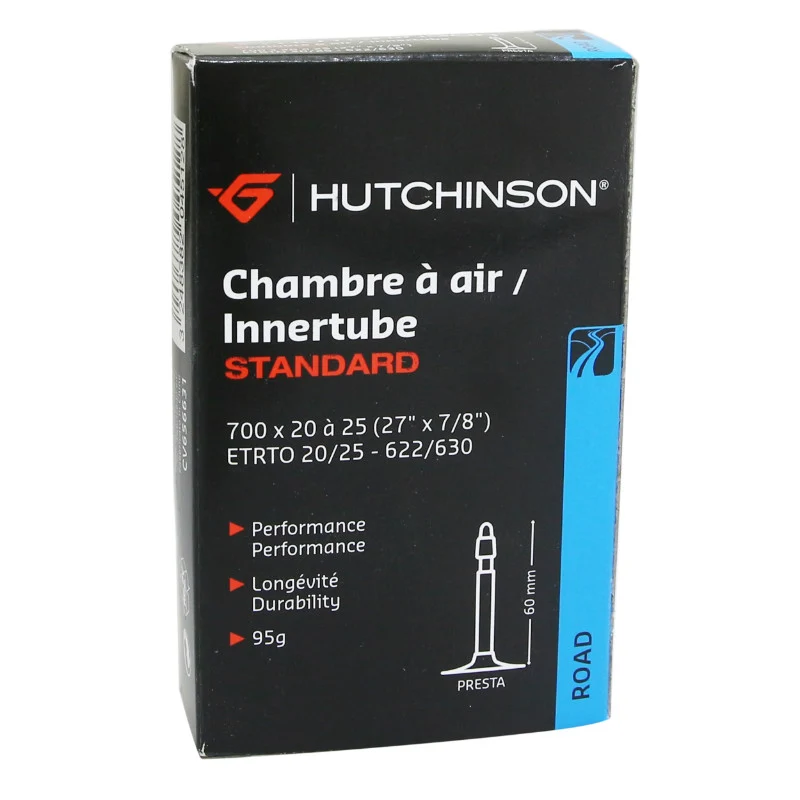 Chambre A Air Vélo 700 X 20-25 Hutchinson Valve Presta 60 mm 95G