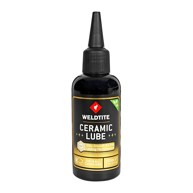 Lubrifiant Vélo Multi-Usage Weldtite Tf2 Céramique Impermeable (100Ml) - Resiste A L'Eau, Lubrification Optimale Chaîne, Dérailleur Et Câbles
