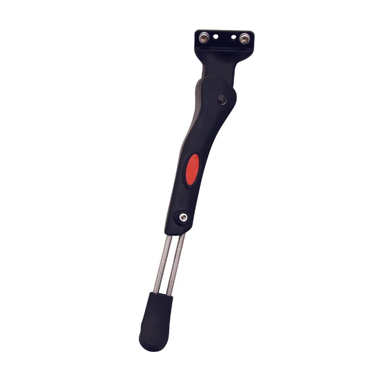 Béquille Vélo Laterale Arrière P2R 24-29'' Réglable Fixation 2 Vis Sur Base Pied Large (Entraxe 18-40 mm) (Compatible Leader Fox)
