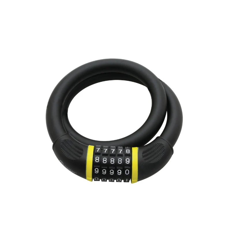Antivol Vélo Câble A Combinaison - Code Auvray Diam 20 mm L 80 cm Noir Mat