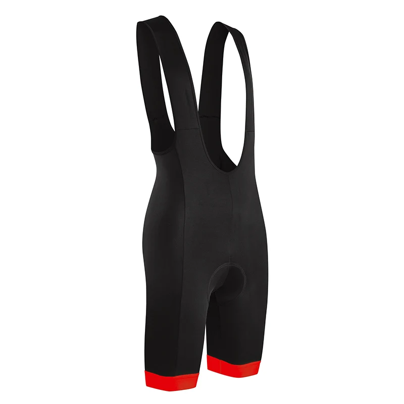 Cuissard Court Gist Bretelles Flow Fond Coolmax Noir Bords Rouge XL