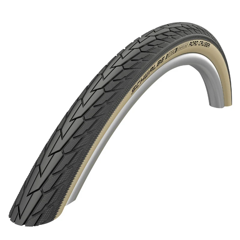 Pneu City 650 X 35B Schwalbe Road Cruiser Hs484 Noir Flanc Beige Tr (27,5 X 1,40) (37-584)