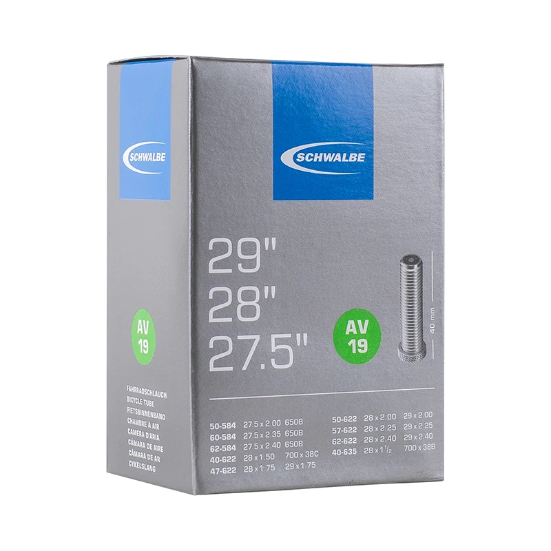 Chambre A Air Vélo 27.5-29 X 2.00-2.40 Schwalbe Valve Standard Tout Alu (Av19)