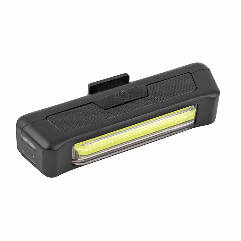 Éclairage Vélo - Trottinette Usb Avant Ou Arrière Sur Cintre Newton Cob Leds 120 Lumen Noir (Fonctions Fixe, Sos Et Clignotant)