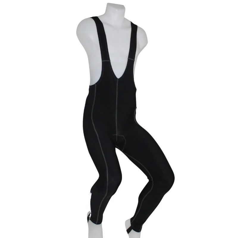 Cuissard - Collant Long Adulte P2R Eco A Bretelles Fond Coolmax Noir Zip Aux Chevilles + Passants XXL