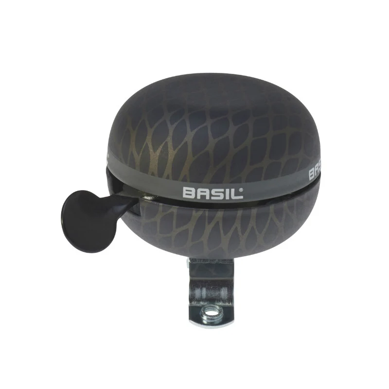 Sonnette Timbre Basil Noir Noir Métal Diam 60 mm (Vendu A L'Unite) Fixation 22,2-25,4 mm