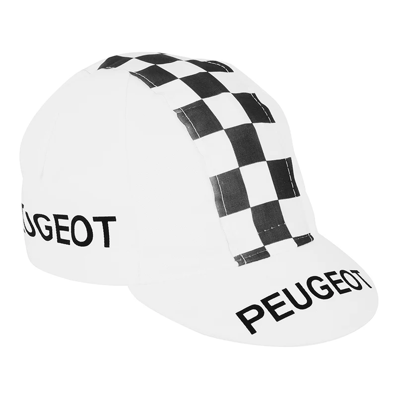 Casquette Vintage Peugeot Blanc Damier