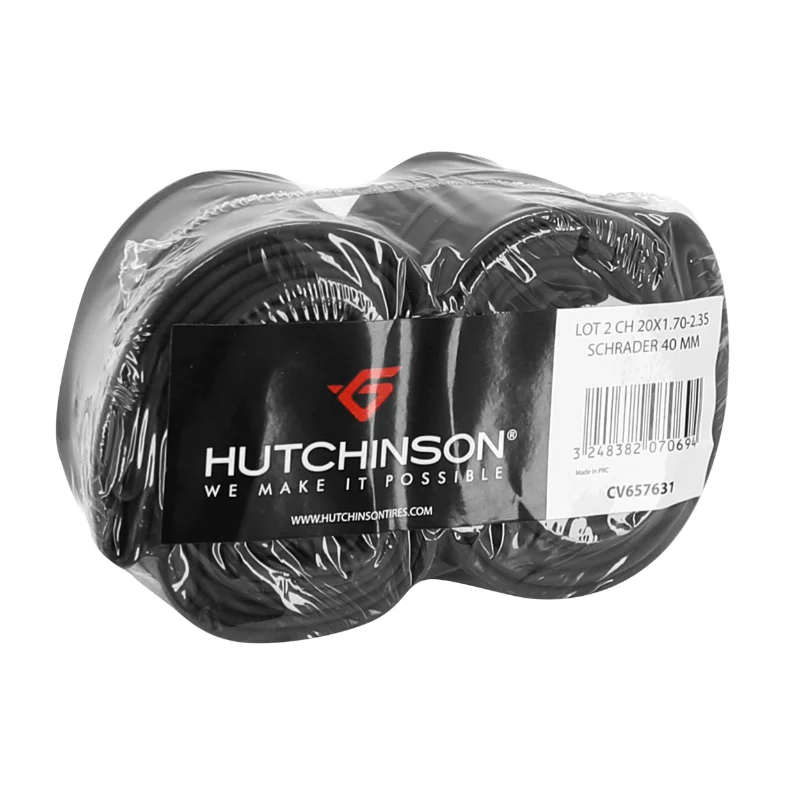 Chambre A Air Vélo 20 X 1.70-2.35 Hutchinson Valve Standard 40 mm (Vendu Par Lot De 2)