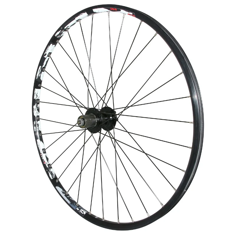 Roue VTT Disque Blocage 27.5" Karma Arrière Noir Moyeu Velox 6 Trous Cassette Type Shimano 11-10-9V 32 Rayons Jante 21C -Poids Max 150 Kg-