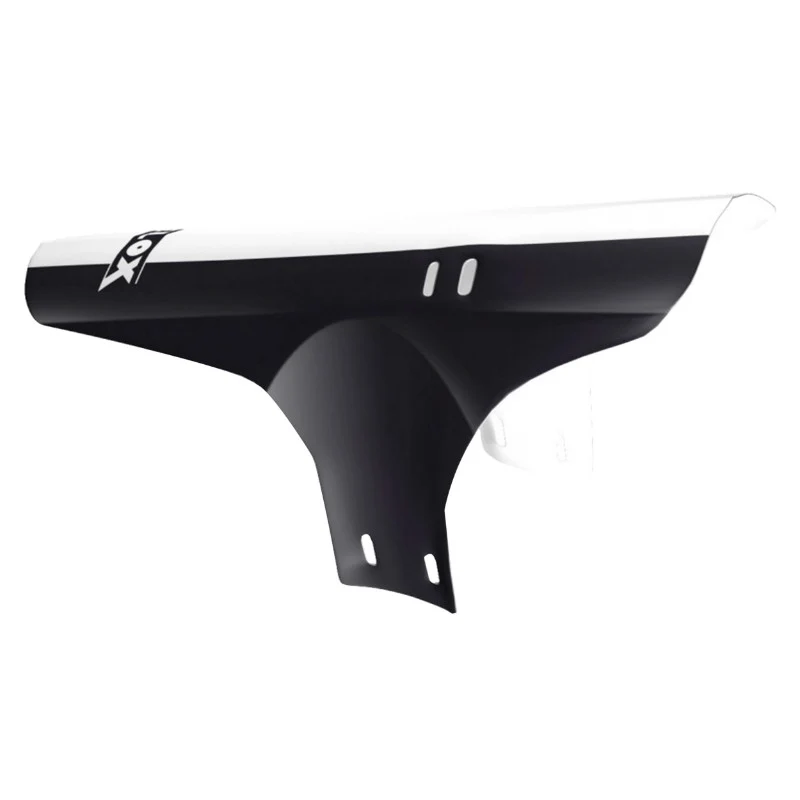Garde Boue VTT AV Velox Colori Noir-Blanc Fixation Fourche Rilsan