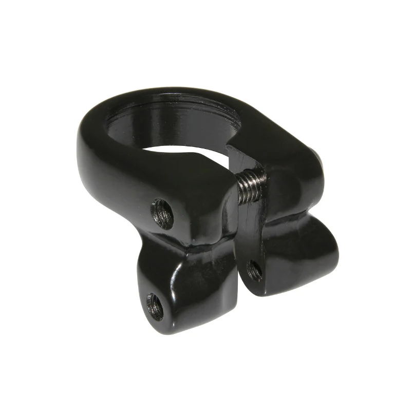 Collier Serrage Tige De Selle Avec Fixation Porte Bagage Alu Noir Diam 28,6 mm