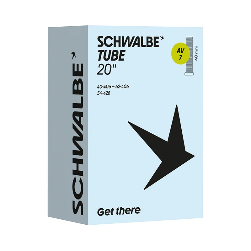 Chambre A Air Vélo 20 X 1.50-2.35 Schwalbe Valve Standard (40-406 À 54-428) (Av7)