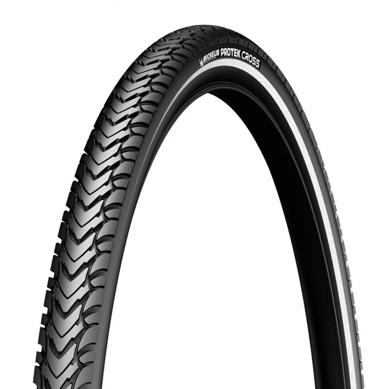 Pneu VTC Cross 700 X 32 Michelin Protek Cross Max Renfort 5 mm Noir Tr (32-622) Flanc Reflex Compatible VAE (Offre Spéciale)
