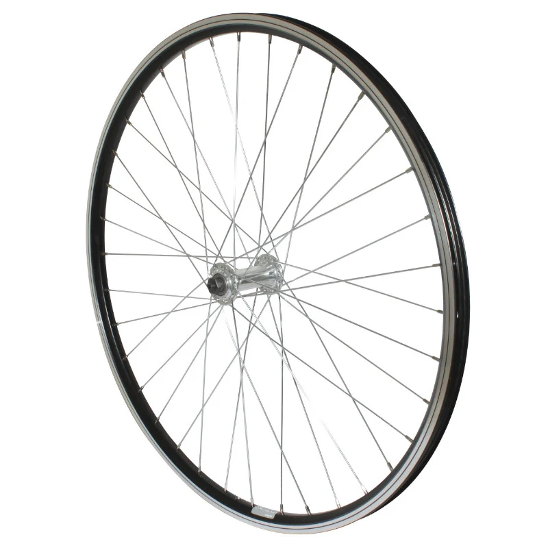 Roue VTT Patin Blocage 26" P2R Avant Alu Noir Double Paroi Moyeu Alu