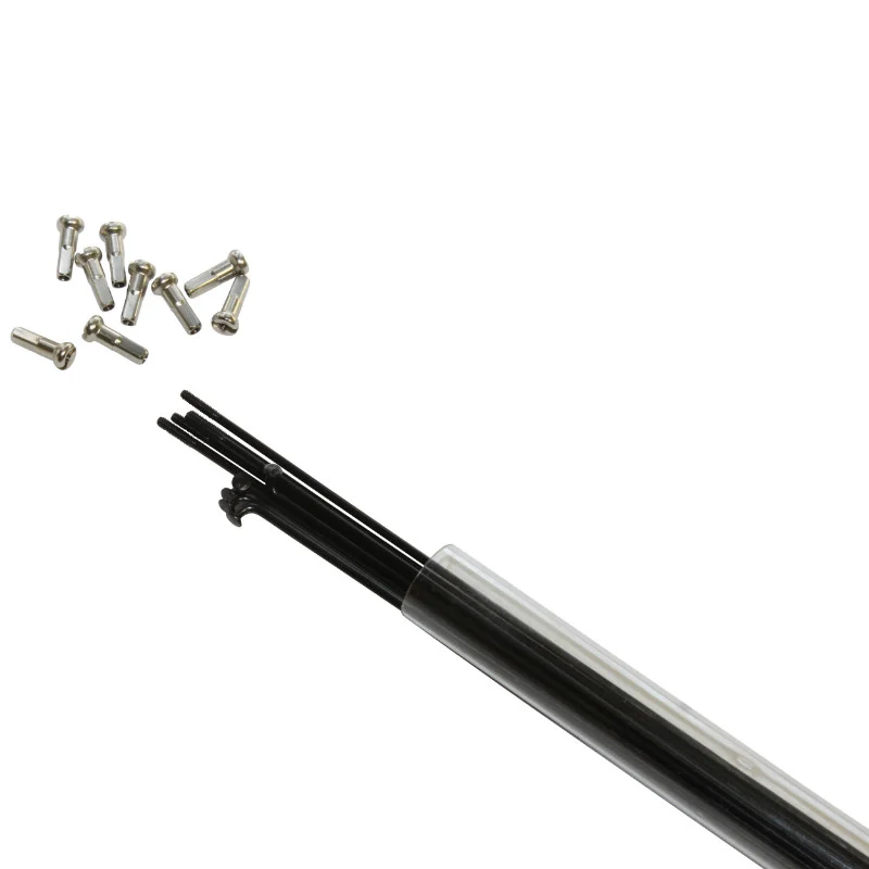 Rayon INOX Noir 2 mm L 290 mm Tête Coudée Avec Écrou (Tube De 10)