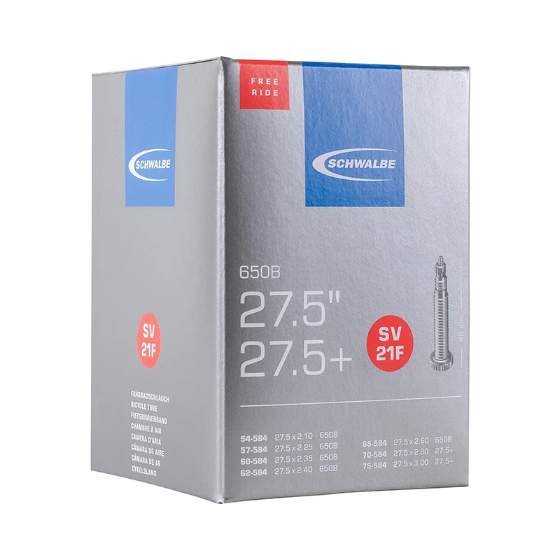 Chambre A Air Vélo 27.5 X 2.10-2.85 Schwalbe Valve Presta Obus Demontable Tout Alu (27.5+) (Sv21F)