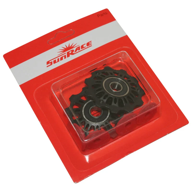 Galet Dérailleur Sunrace 11 Dents Base Pour Dérailleur 9-8-7V. M97-M91-M57-M41 (Blister De 2) - Compatible Shimano 9-10-11V.