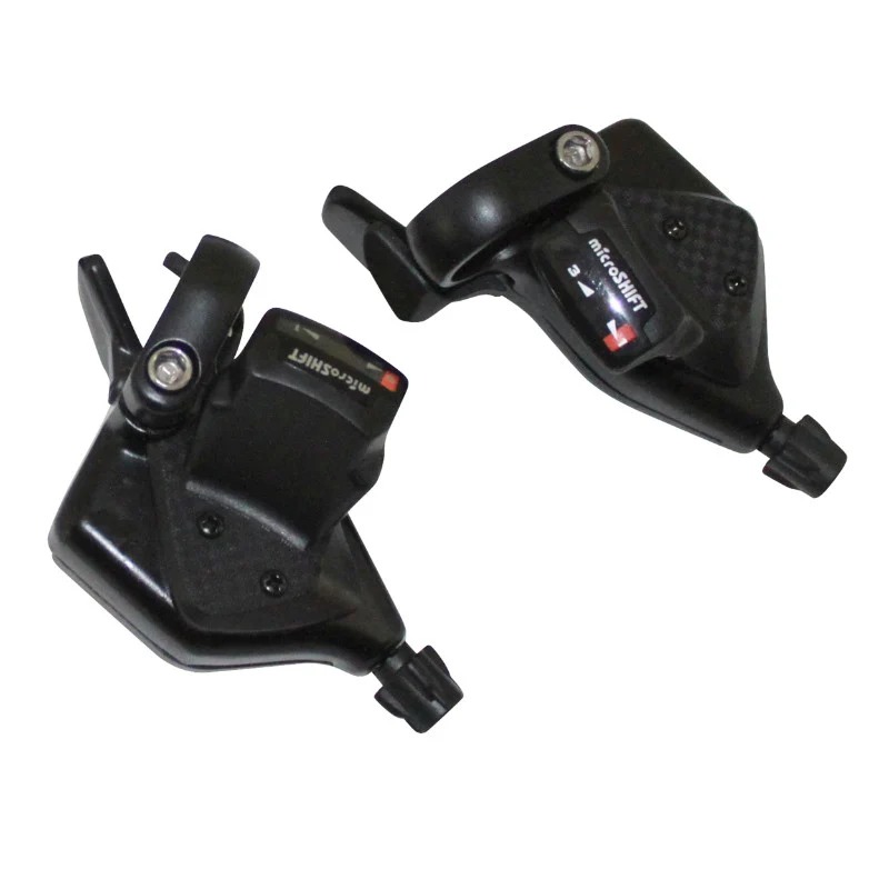 Manette VTT P2R Indexe Rapid Push-Pull 9V. Avec Poignées (Paire) Compatible Shimano
