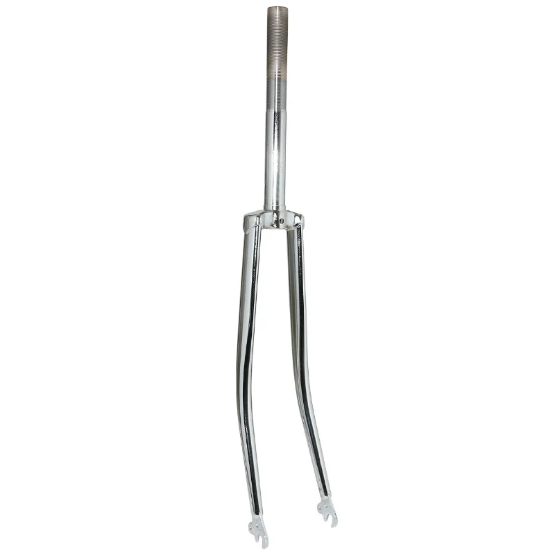 Fourche City 700C Rigide Demi-Course Acier Chrome Cintre Pivot (240-120 mm) Filete 1"-22,2 Intérieur