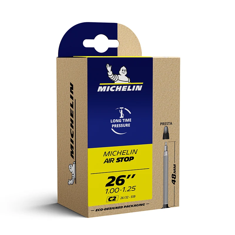Chambre A Air Vélo 26 X 1.00-1.25 Michelin C2 Valve Presta 48 mm 135G (Offre Spéciale)