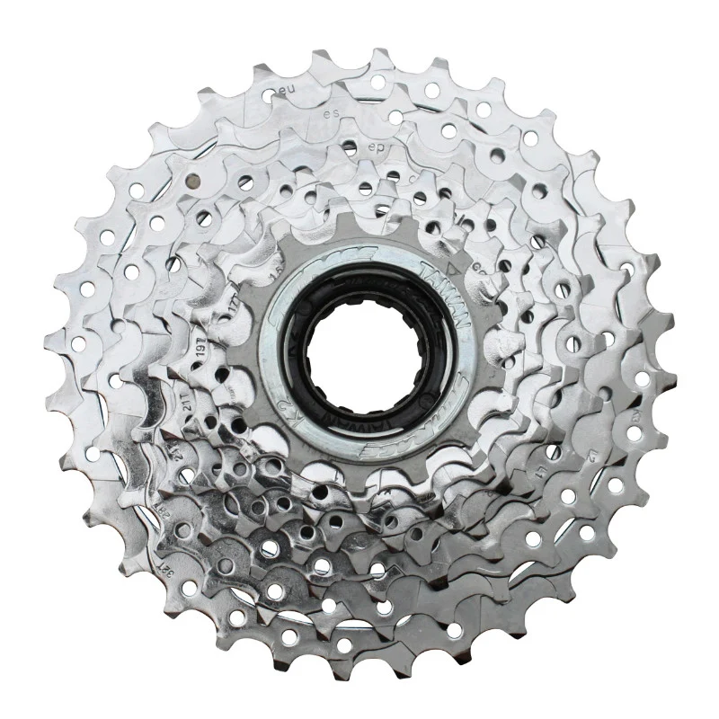 Roue Libre 8V. Sunrace 13-32 Argent Indexee (En Boite) (Compatible VAE Moteur Roue Arrière) 13-14-15-16-18-21-24-28-32