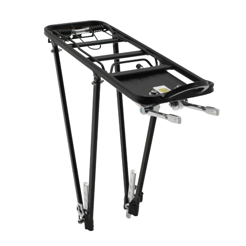 Porte Bagage Vélo Arrière A Tringles P2R Alu Noir Réglable 28"-26"-24''