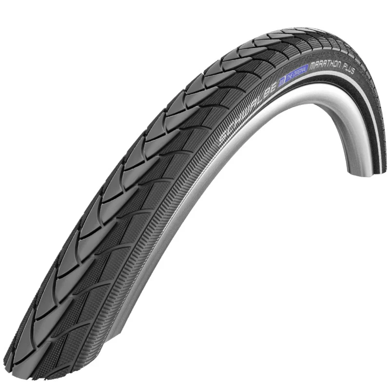 Pneu VTC Urbain 700 X 28 Schwalbe Marathon Plus Noir Tr (28-622) Renfort 5 mm Flanc Reflex Compatible VAE