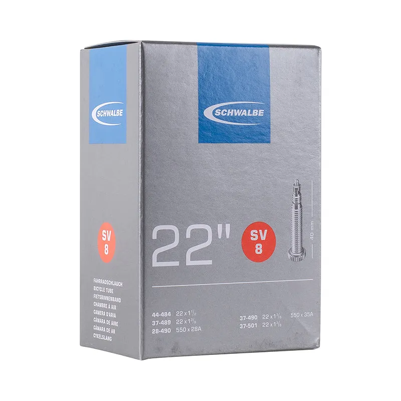 Chambre A Air Vélo 550 X 28-44A - 22" Schwalbe Valve Presta Tout Alu (44-484 À 37-501) (Sv8)