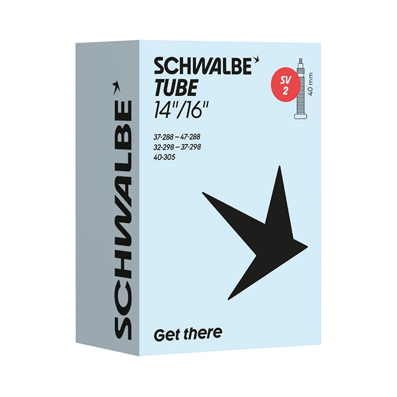 Chambre A Air Vélo 350 X 35A - 14" Schwalbe Valve Presta Tout Alu (37-288 À 40-305) (Sv2)