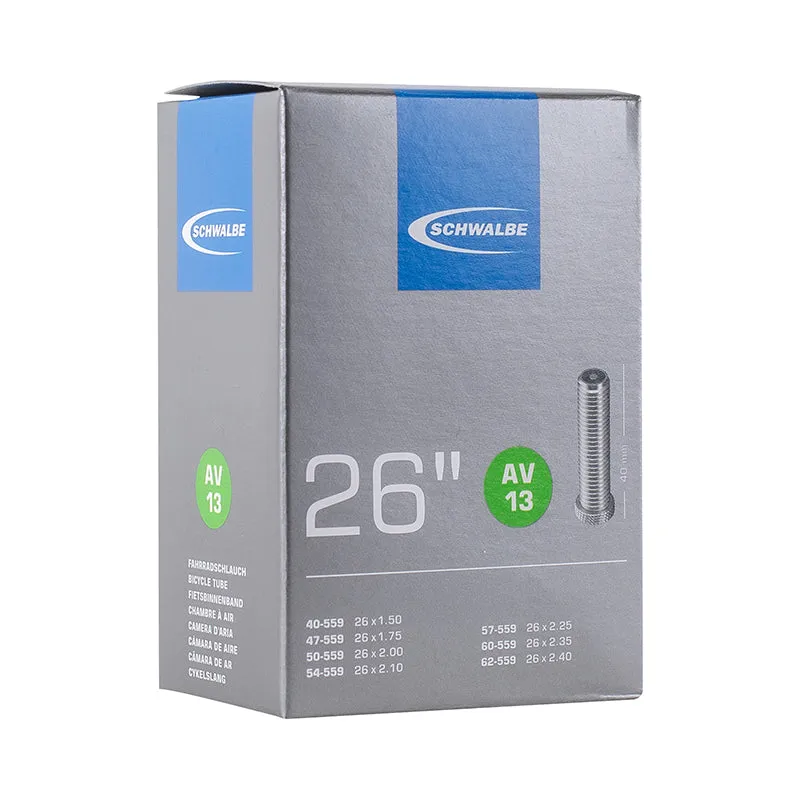 Chambre A Air Vélo 26 X 1.50-2.50 Schwalbe Valve Standard Tout Alu (Av13)