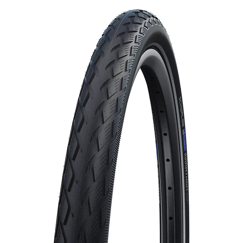 Pneu VTC Urbain 700 X 28 Schwalbe Marathon Noir Tr (28-622) Renfort Greenguard Flanc Reflex Compatible VAE (Offre Spéciale)