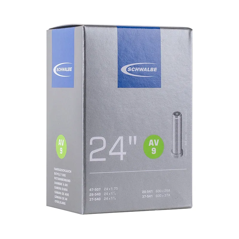 Chambre A Air Invalide 24 X 1 3-8 City 600 X 28-37 Schwalbe Valve Standard (Av9)