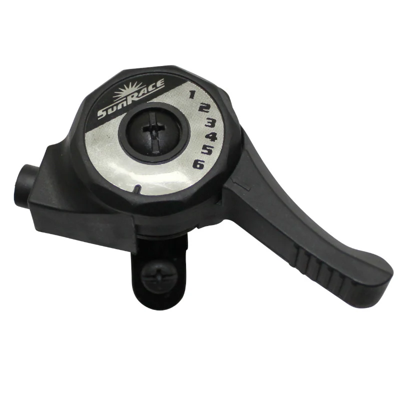Manette VTT Sunrace Droite Shift A Collier Sur Cintre 6V.