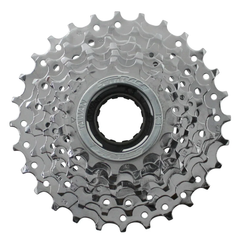 Roue Libre 7V. Sunrace 13-28 Chrome Indexee (En Boite)