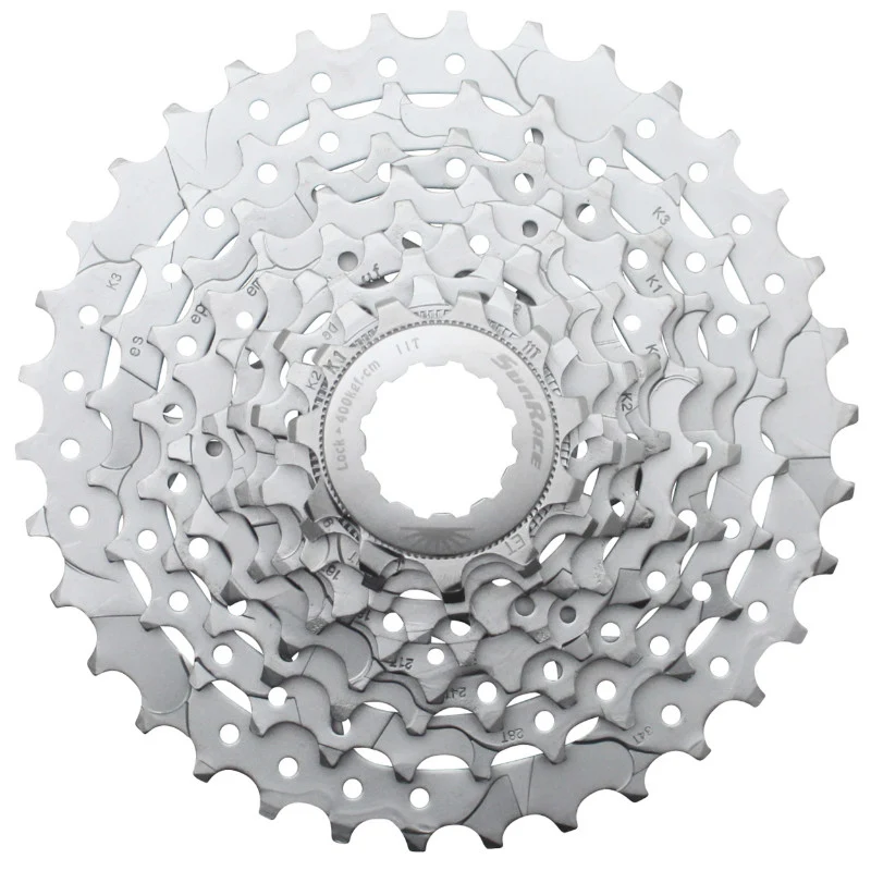 Cassette 9V. Sunrace M96 11-34 VTT Pour Shimano Nickel (Livre En Boite) (11-12-14-16-18-21-24-28-34)