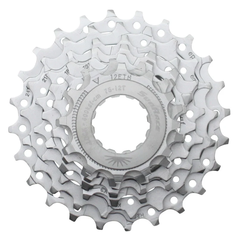 Cassette 7V. Sunrace R63 12-24 Route Pour Shimano-Sram Nickel (Livre En Boite) (12-13-14-16-18-21-24)