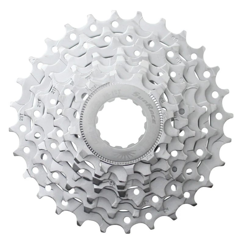Cassette 7V. Sunrace M63 12-28 VTT Pour Shimano-Sram Nickel (Livre En Boite) (12-14-16-18-21-24-28)