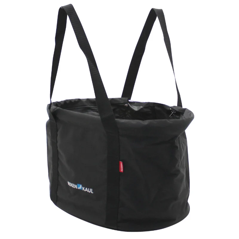 Panier Avant Toile Klickfix Shopper 24L Noir Avec Anse Fixation Sur Cintre (38X25X29 cm) (Livre Sans Fixation)