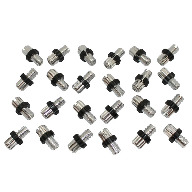 Vis Creuse Tendeur De Câble Vélo M10 X 11,5 mm Fendue Alu Argent (Sachet De 25 Pieces)